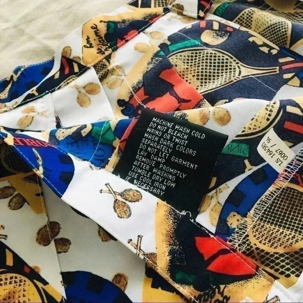 Lavon Sport - VINTAGE Tennis Themed Tennis Skirt - Picture 4 of 13